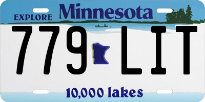 MN license plate 779LIT