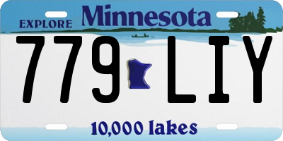 MN license plate 779LIY