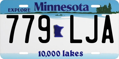 MN license plate 779LJA