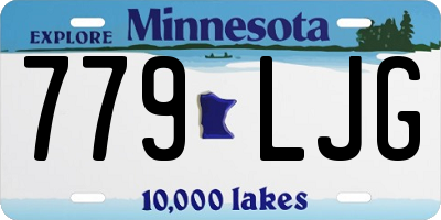 MN license plate 779LJG