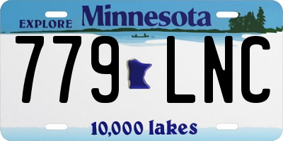 MN license plate 779LNC