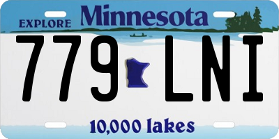 MN license plate 779LNI