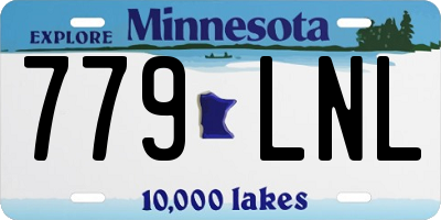 MN license plate 779LNL