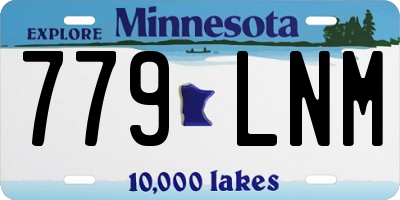 MN license plate 779LNM