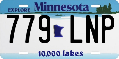 MN license plate 779LNP