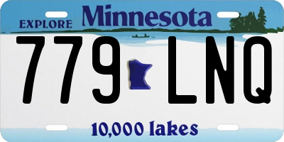 MN license plate 779LNQ