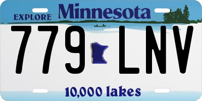 MN license plate 779LNV
