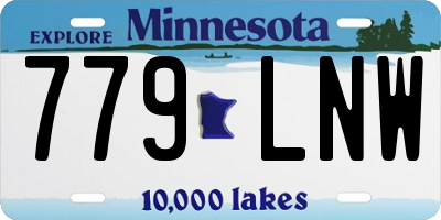MN license plate 779LNW