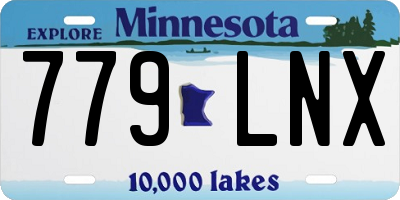 MN license plate 779LNX
