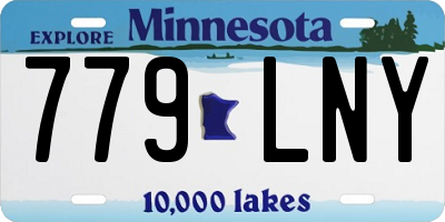 MN license plate 779LNY