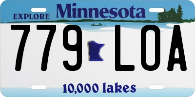 MN license plate 779LOA