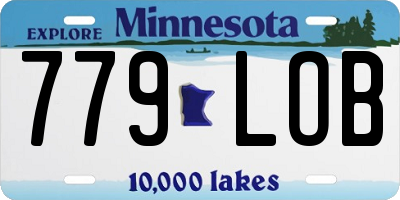 MN license plate 779LOB
