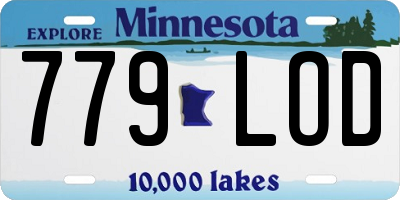 MN license plate 779LOD
