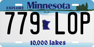 MN license plate 779LOP