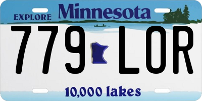 MN license plate 779LOR