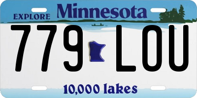 MN license plate 779LOU