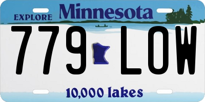 MN license plate 779LOW