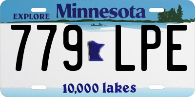 MN license plate 779LPE