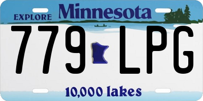 MN license plate 779LPG