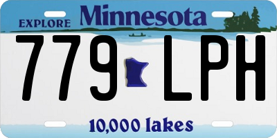 MN license plate 779LPH