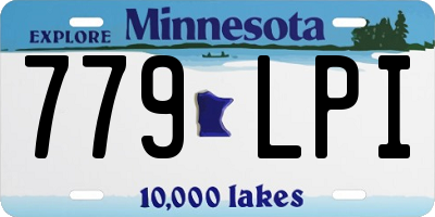 MN license plate 779LPI