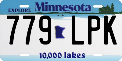 MN license plate 779LPK
