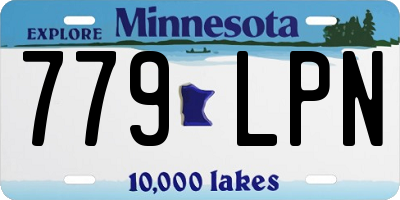 MN license plate 779LPN