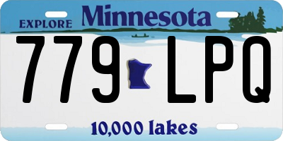 MN license plate 779LPQ