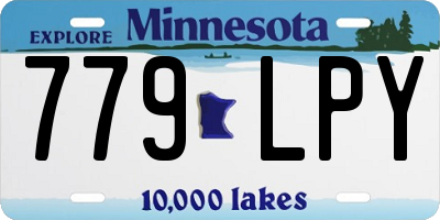 MN license plate 779LPY