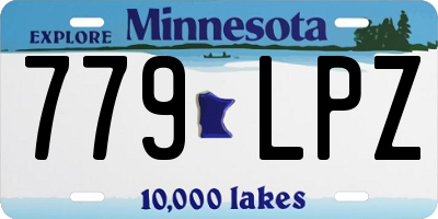 MN license plate 779LPZ