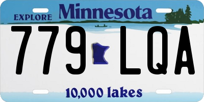 MN license plate 779LQA