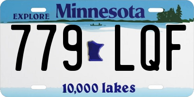 MN license plate 779LQF