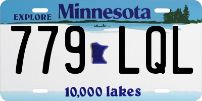 MN license plate 779LQL
