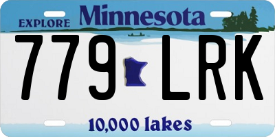 MN license plate 779LRK