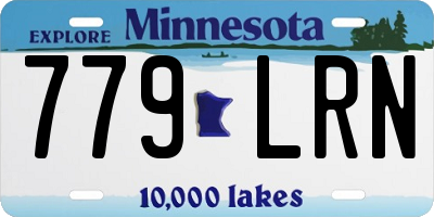 MN license plate 779LRN