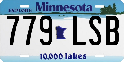 MN license plate 779LSB