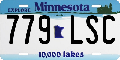 MN license plate 779LSC