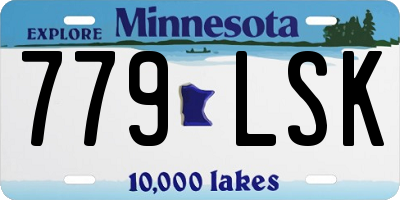 MN license plate 779LSK