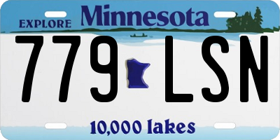 MN license plate 779LSN