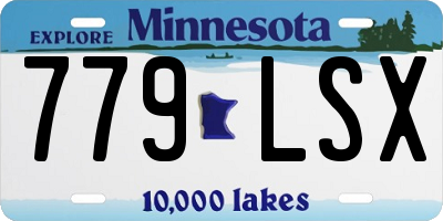 MN license plate 779LSX