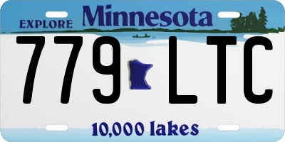 MN license plate 779LTC