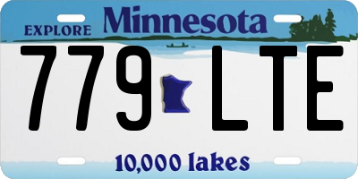 MN license plate 779LTE