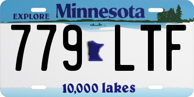 MN license plate 779LTF
