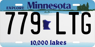 MN license plate 779LTG