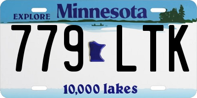 MN license plate 779LTK