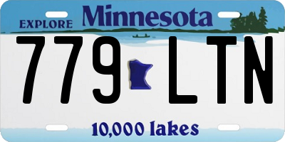 MN license plate 779LTN
