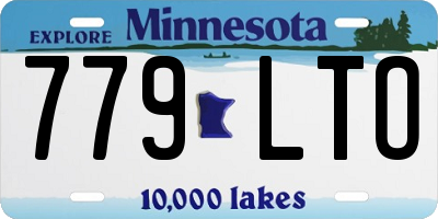 MN license plate 779LTO