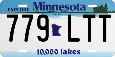 MN license plate 779LTT