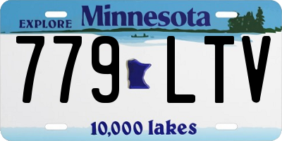 MN license plate 779LTV