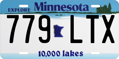 MN license plate 779LTX